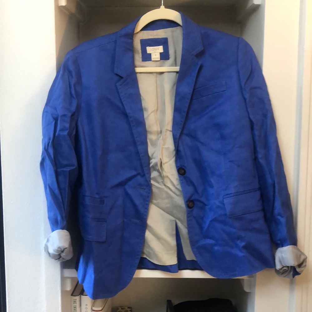 J Crew Linen Blazer- Size 8